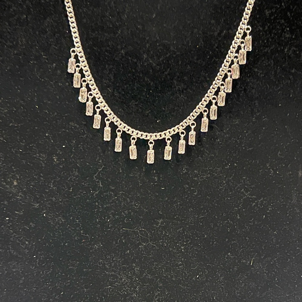 Forever 21 NWT – Dainty Silver-Tone Fringe Chain Necklace